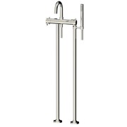 détails Bain-douche sur double colonne thermostatique MINOÉ pour baignoire îlot