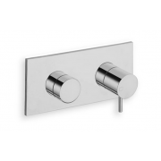 détails MITIGEUR DOUCHE / BAIN-DOUCHE  3 SORTIES CHROME COMPLET TRIVERDE ENCASTRE