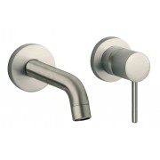 détails MITIGEUR LAVABO MURAL COX GRIS ACIER 190 mm