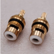 Paire de tête céramique 1/2", Quart de tour