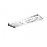 détails POMME DE DOUCHE INOX QUADRI SLIM CIEL DE PLUIE + CASCADE