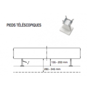 détails Pieds téléscopiques pour Radiateurs VASCO FLAT-PLINT-LINE