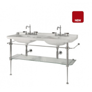 détails PIEDS LAITON pour lavabo WALDORF 150 cm