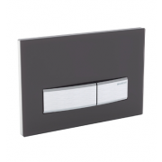 détails Plaque de déclenchement WC Noir Ral 9005