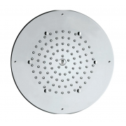 détails PLAFOND DE DOUCHE CUBE ? 29 CM LAITON CHROME