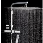 détails Pomme de douche carrée INOX ( extra-plate )
