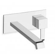 QUADRI MITIGEUR CHROME BEC LONG MURAL 228 MM