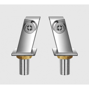 détails COLONNETTES EXCENTREES BAIN -DOUCHE CHROME