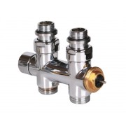 détails Vanne Thermostatisable Droite Bronze 