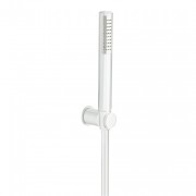 détails SET DE DOUCHE Type Industriel BLANC MAT