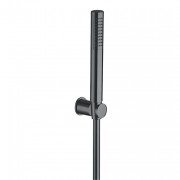 détails SET DE DOUCHE Type Industriel CHROME NOIR BROSSE