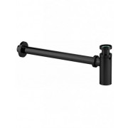 détails SIPHON LAITON LAVABO NOIR