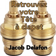 détails Paire de tete a clapet Melangeur - JACOB DELAFON
