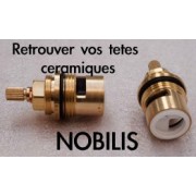 Paire de têtes Céramiques Mélangeur NOBILIS