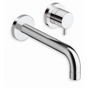détails  MITIGEUR LAVABO MURAL 180 mm TRIVERDE CHROME