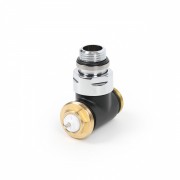 détails Vanne Thermostatisable EQUERRE Noir Mat