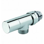Vanne manuelle inversée  MM  1/2" 24/19 Finition : Chrome 