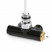 détails Vanne Noir mat manuelle Equerre V81112-9005 POLETTI
