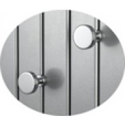 détails Paire de Patère Chrome ACOVA