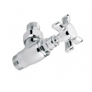 Vanne Croisillon 90° 1/2 pouce - Chrome