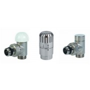 détails Kit Thermostatique Equerre Tête chromée