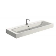 détails Vasque à poser ou à suspendre CENTO 120 x 45 x 10 percée 2 trous