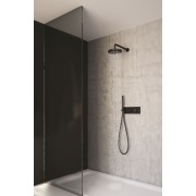 détails PACK ENCASTRE NOIR MAT DOUCHE 2 SORTIES THERMOSTATIQUE TRIVERDE CLASSIQUE