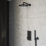 détails Douche encastrée Noir mat Thermostatique THERMO-UP TRIVERDE