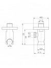 Support douchette avec alimentation - VALENTIN - 1-support-douchette-a-encastrer-rosace-incluse-metal-chrome