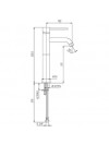 MITIGEUR COX GRIS ACIER Haut : 325 mm - PAINI - 78pq205_1_1