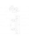 Thermostatique douche mural LE MANS - PAINI - 90cr511thc3b