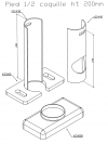 Option pied Claustra sur mesure - ACOVA - acova_claustra_pied_sur_mesure