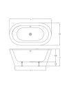 Baignoires Îlot NOUVEAU CLEARGREEN - baignoire__lot_cleargreen_150cm_nouveau