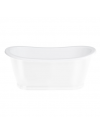 Baignoire Ilot BALTHAZAR A DOUBLE EXTREMITE  1675 MM - baignoire_balthazar_avec_exte_rieur_avec_tablier_blanc_burlington_1