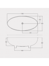 Baignoire Îlot LACRIMA XTREMSTONE - baignoire_clearstone_lacrima__lot_c_te