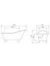 Baignoire Elegance - MARGOT - Baignoire en Fonte sur Pieds - baignoire_margot_elegance_3