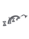 MELANGEUR BAIN-DOUCHE SUR GORGE CHAMBORD - ch10477_ensemble_bain_metal_brosse__chambord_ondyna