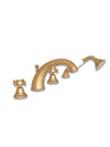 MELANGEUR BAIN-DOUCHE SUR GORGE CHAMBORD - ch10492_ensemble_bain_chambord_vieux_bronze_ondyna