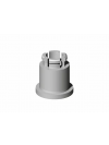 Raccord crante - HORUS - clip_plastique_blanc_horus_92812