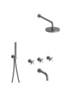 MELANGEUR BAIN DOUCHE ENCASTRÉ CROSS ROAD 3 TROUS - cr11377_me_tal_brosse__me_langeur_bain_douche_encastre_e_ondyna_cr113_1