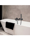 MÉLANGEUR BAIN / DOUCHE NOIR CHROMÉ BROSSÉ CROSS ROAD - cr18775_amb__me_langeur_douche_cross_road_ondyna_noir_chrome_brosse_