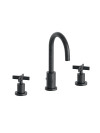 MELANGEUR LAVABO CROSS ROAD 3 TROUS - cr20575_me_langeur_chrome_3_trous_ondyna_noir_brosse__chrome_cross_road