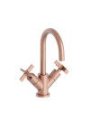 MELANGEUR LAVABO CROSS ROAD 3 TROUS - cr22634p_or_rose_brosse___cross_road_me_langeur_lavabo_ondyna