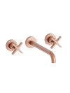 MELANGEUR CROSS ROAD 180 mm OR ROSÉ BROSSÉ - cr24234p_me_langeur_chrome_3_trous_ondyna_or_rose__brosse__cross_road_1_4
