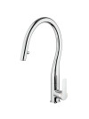 MITIGEUR EVIER A DOUCHETTE CYGNE - PAINI - cycr591_mitigeur_cuisine_douchette_paini_chrome