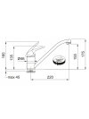 Piéces détachées NOVARA ECO NF C3 BEC - FRANKE - dimensiosn_robinet_novara_eco_franke_115.0380.641