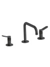 MELANGEUR 3 TROUS NOIR CHROME BROSSÉ EAST SIDE  - es20475_melangeur_east_side_ondyna_noir_chrome_1