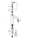 Pièces détachées pour Mitigeur EUROCUBE Monocommande Taille XL - GROHE - eurocube_mitigeur_monocommande_lavabo_taille_xl_23406000_vue_eclat_e