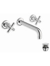 EXECUTIVE MÉLANGEUR LAVABO MURAL CHROME - ev24251
