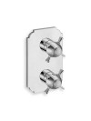 FAÇADE CHAMBORD THERMOSTATIQUE 3 SORTIES SANS MECANISME CHROME - facade_douche_encastree_chambord_thermostatique_3_sorties_sans_mecanisme_xc85351_ondyna